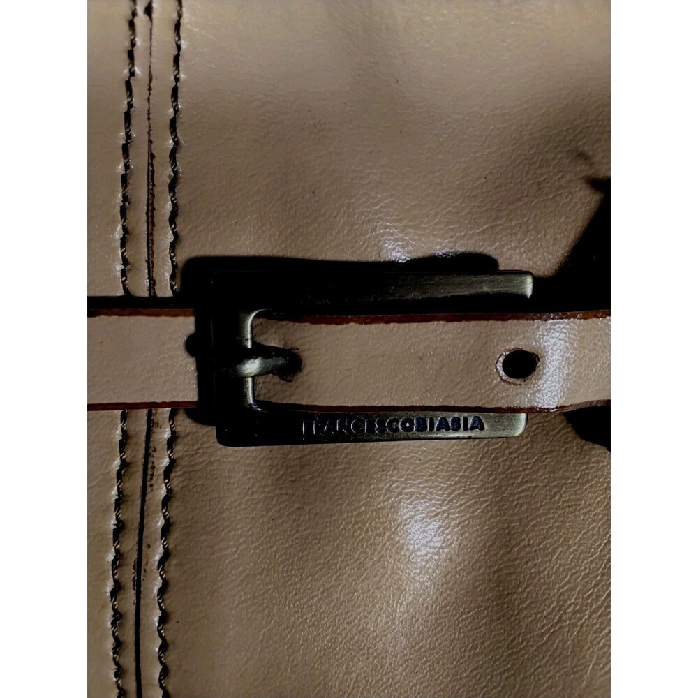 Francesco Biasia New York Golden Tan Leather Shoulder Bag - Picture 11 of 11